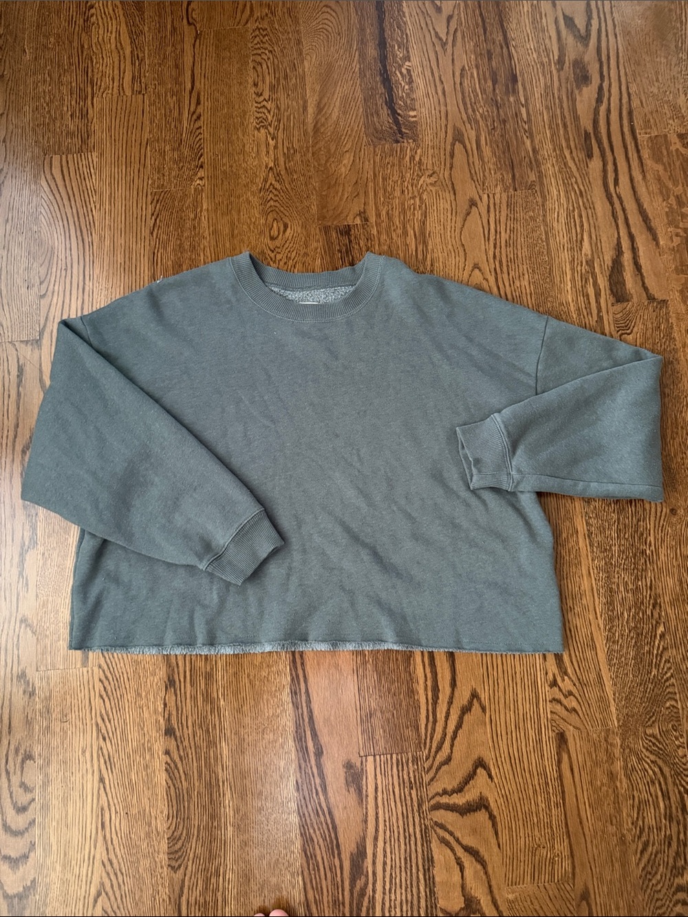 American Eagle green French terry sweatshirt large
